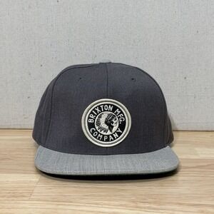 Brixton MFG Company Cap Unisex Adult OSFM Gray Trucker Hat Indian Chief Logo